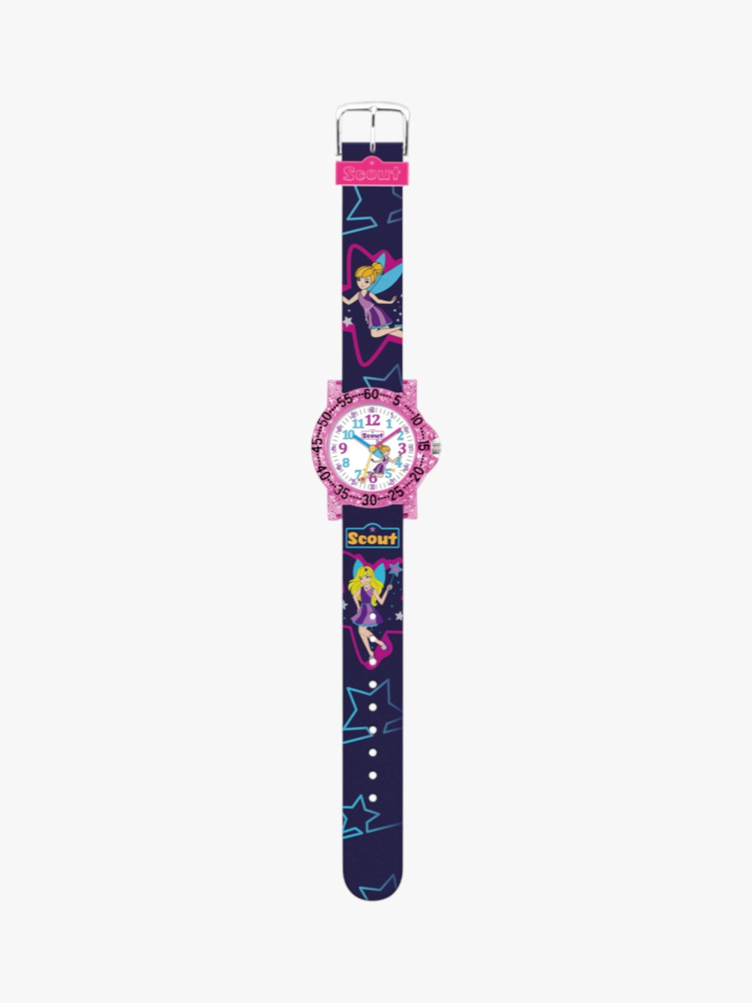 280375029 Kinderuhr mit Elfen Motiv