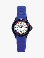 280303019 Kinderuhr blau mit weichem Silikonband