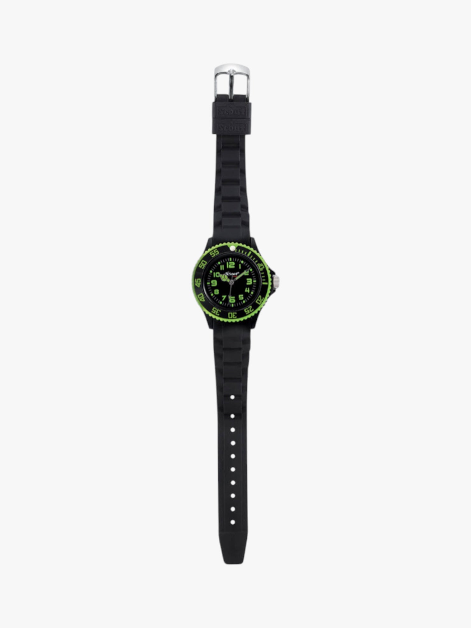 280303000 Kinderuhr schwarz mit weichem Silikonband