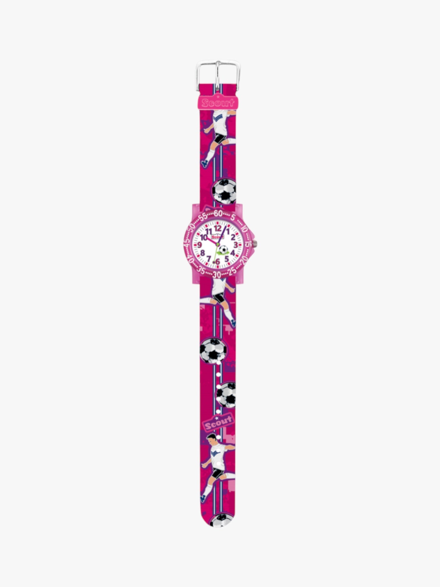280375023 Kinderuhr mit Fußball Motiv