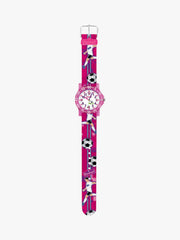 280375023 Kinderuhr mit Fußball Motiv