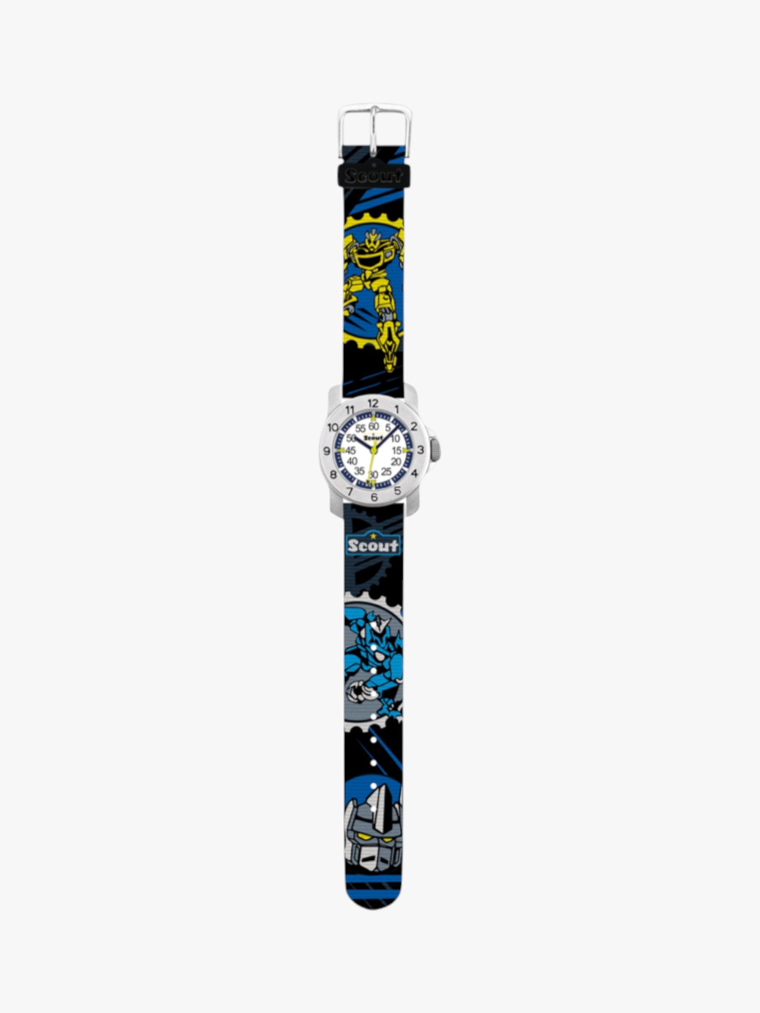 280376014 Kinderuhr mit Roboter Motiv
