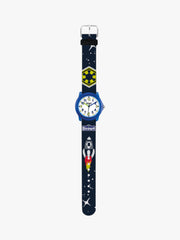 280305037 Kinderuhr mit Weltraum Motiv