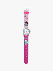 280393036 Kinderuhr pink mit Motiv Elfe