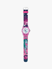 280375031 Kinderuhr pink mit Motiv Pferd