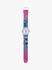 280393035 Kinderuhr pink mit Motiv Fußball
