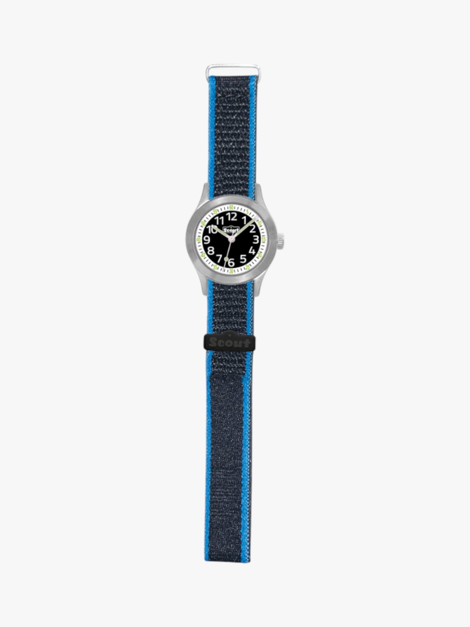 280311003 Kinderuhr schwarz mit Edelstahlgehäuse