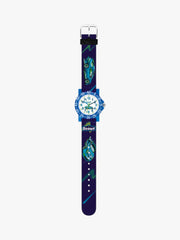 280375033 Kinderuhr mit Rennwagen Motiv