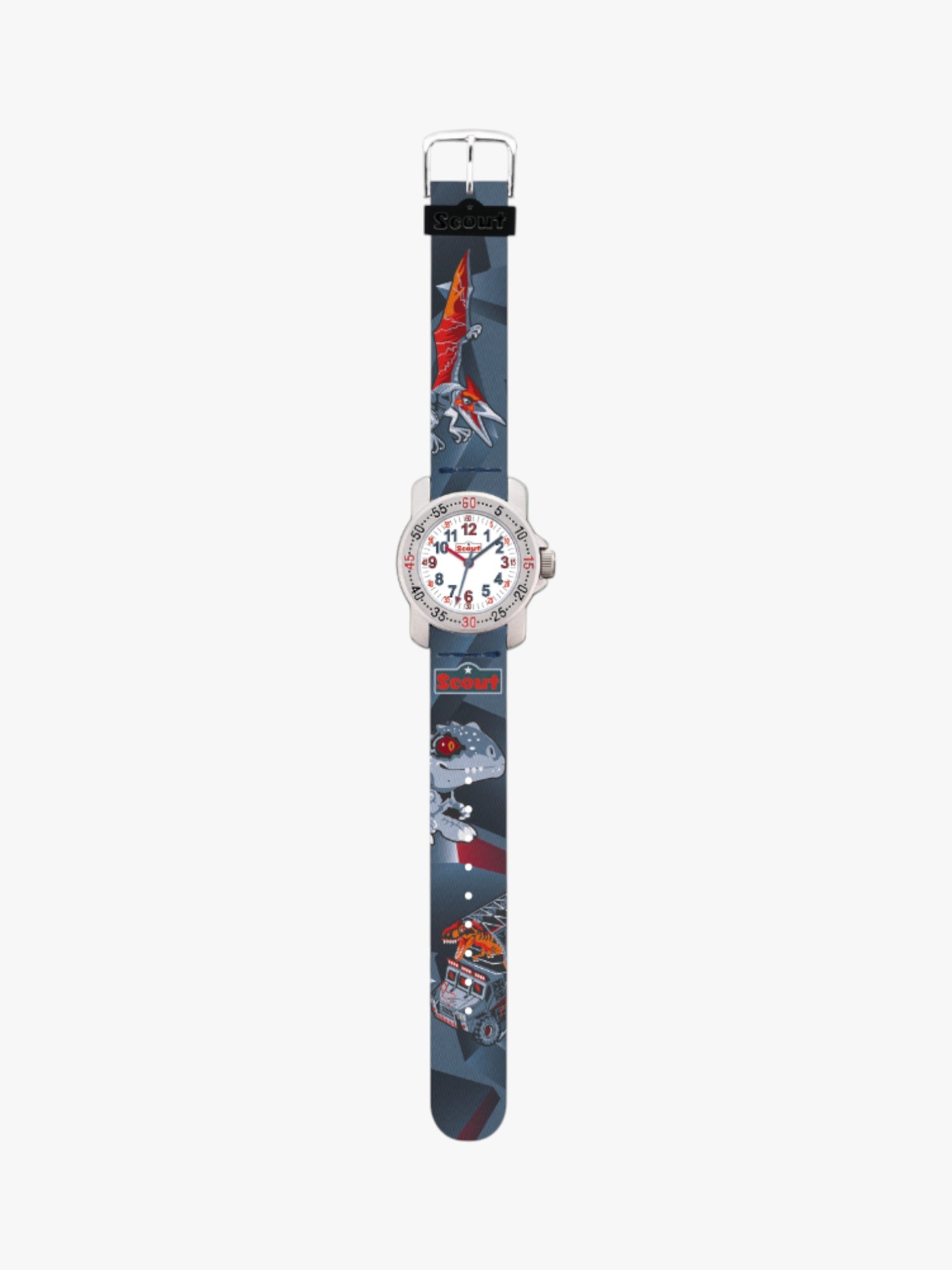 280376044 Kinderuhr mit Dino Motiv