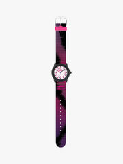 280305050 Kinderuhr in Pink, Lila und Schwarz