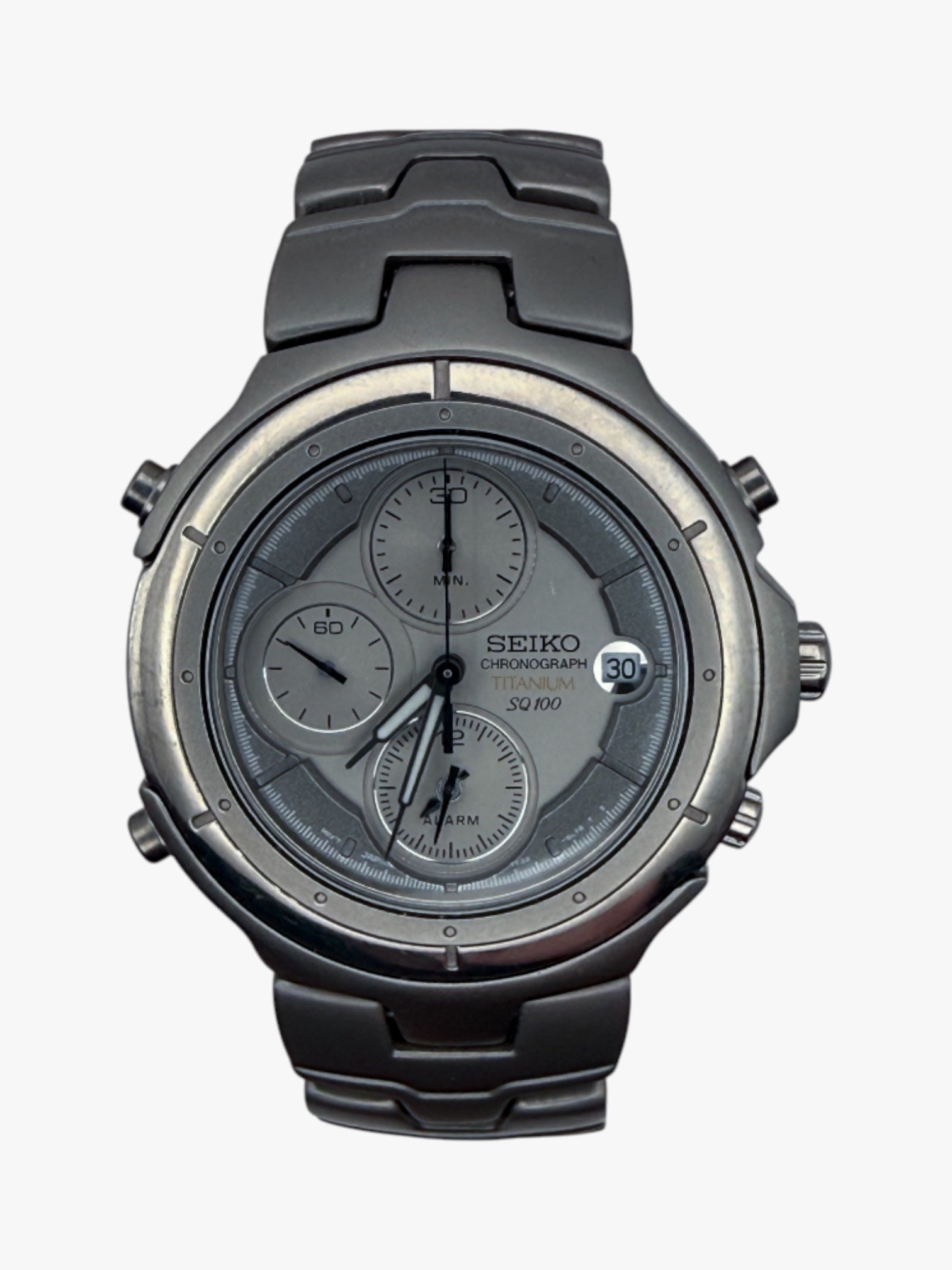 Titanium Chronograph  – Silber, Alarm