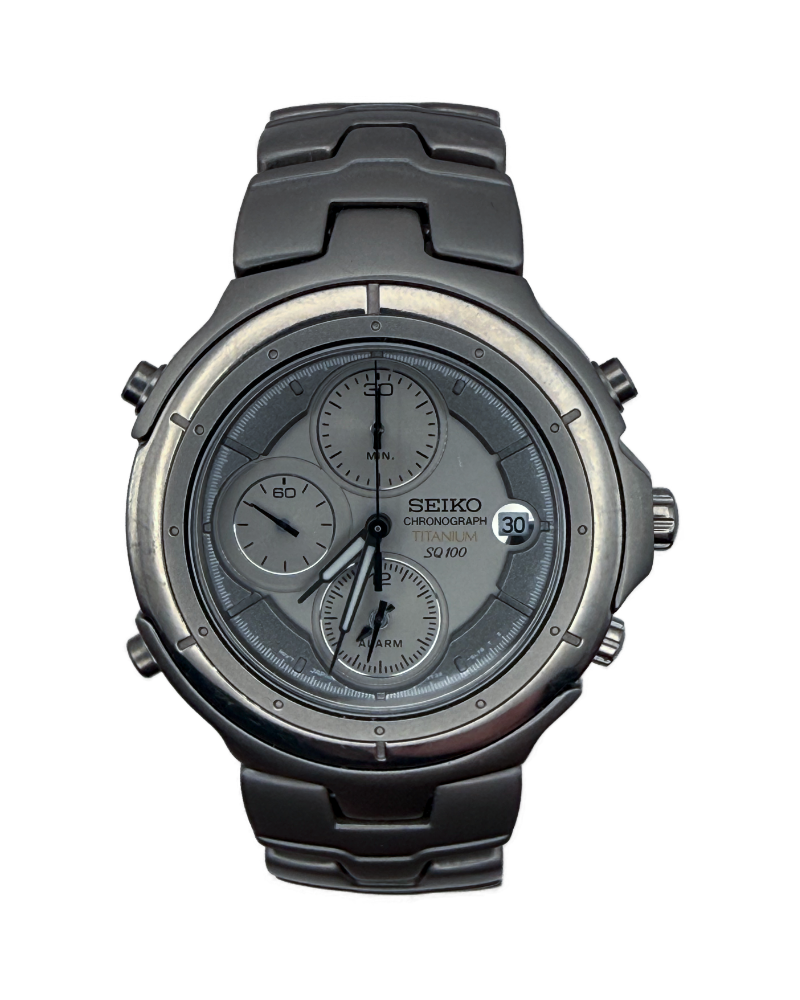 Titanium Chronograph  – Silber, Alarm