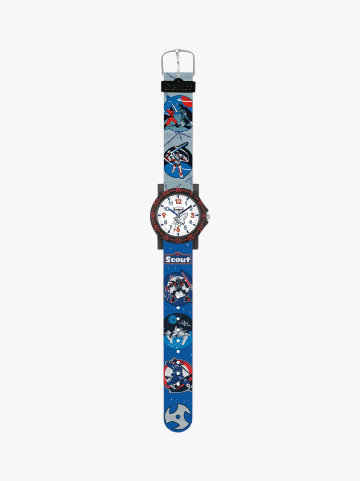 280375026 Kinderuhr mit Weltraum Motiv