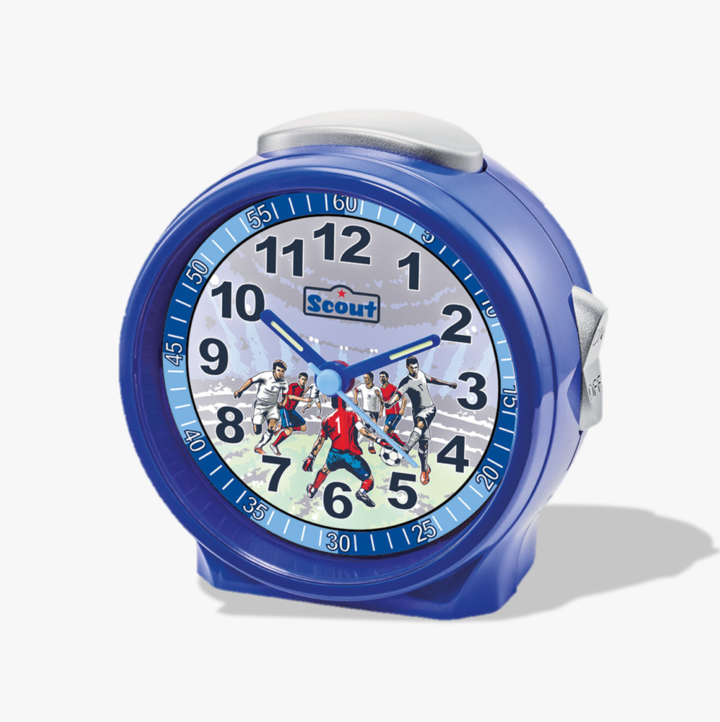 280001072 Children's alarm clock with football motif