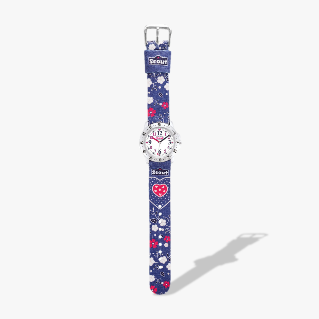 280378070 Kinderuhr mit floralem Motiv