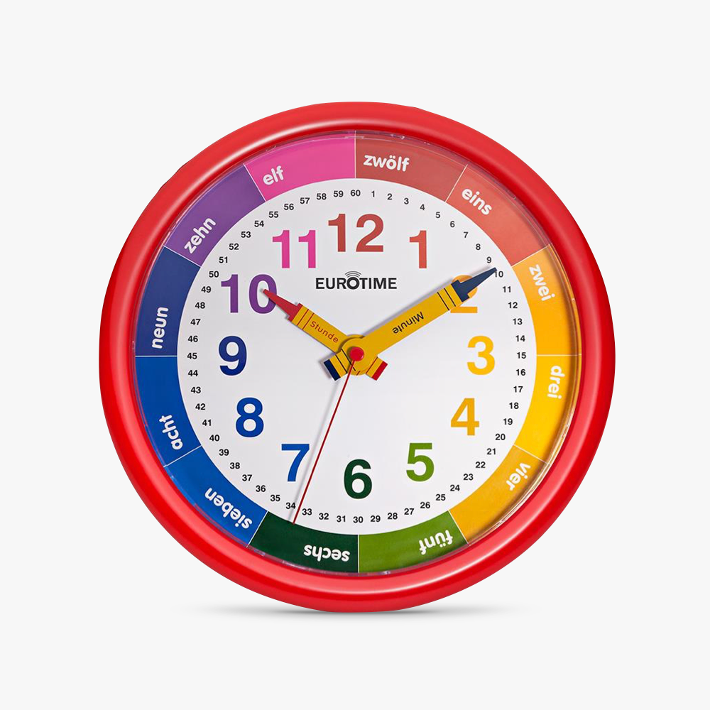 04-80013 Children's wall clock for learning the time