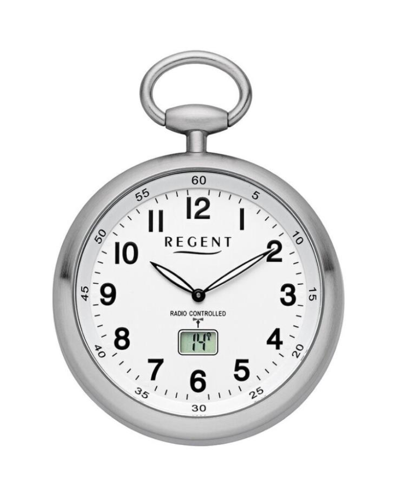 Taschenuhr Funk Regent PR-001 mit digitalem Datum und Sekunde