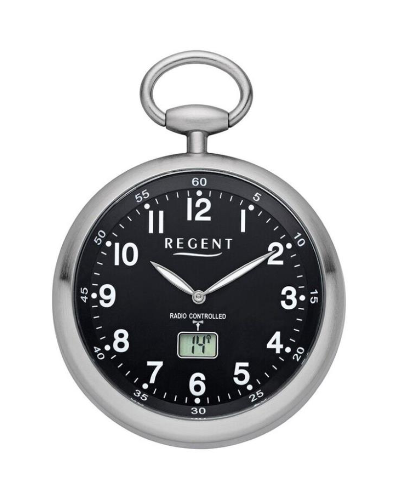 Taschenuhr Funk Regent PR-002 mit digitalem Datum und Sekunde