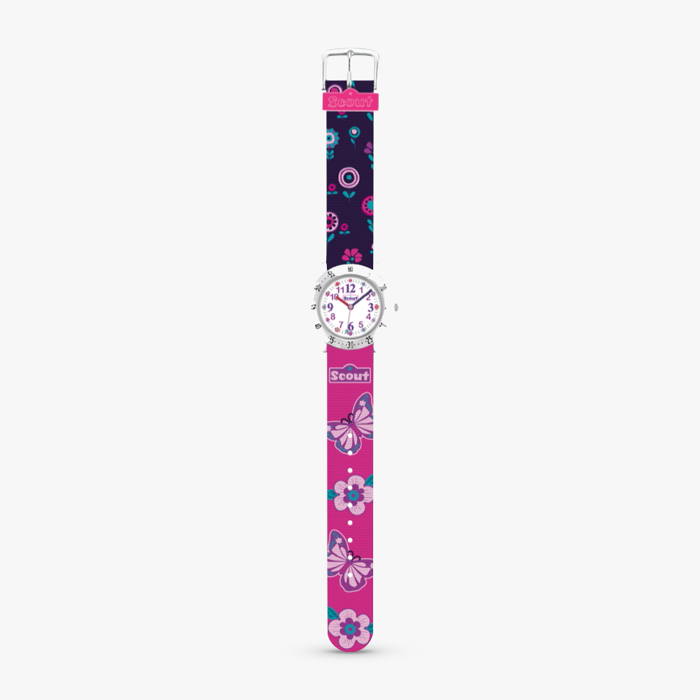 280378014 Children's watch with butterfly motif