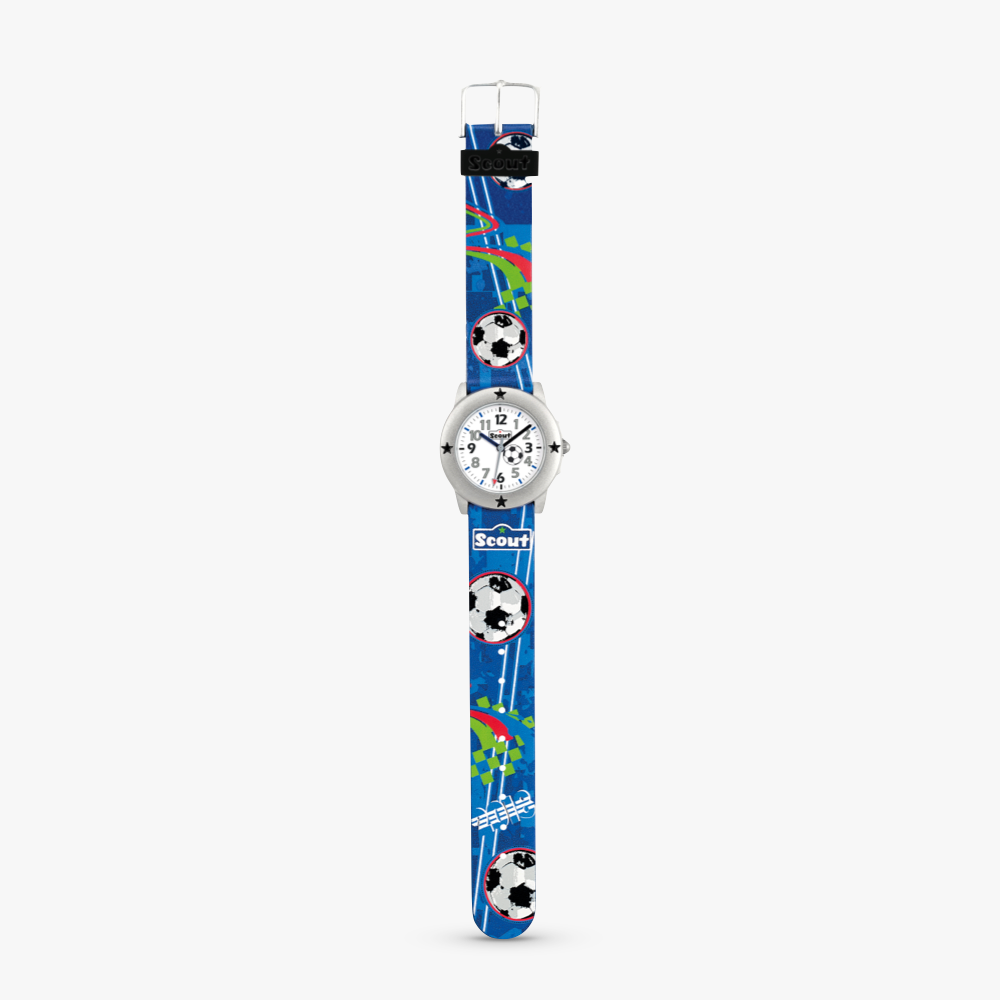 280393003 Kinderuhr mit Fußball Motiv