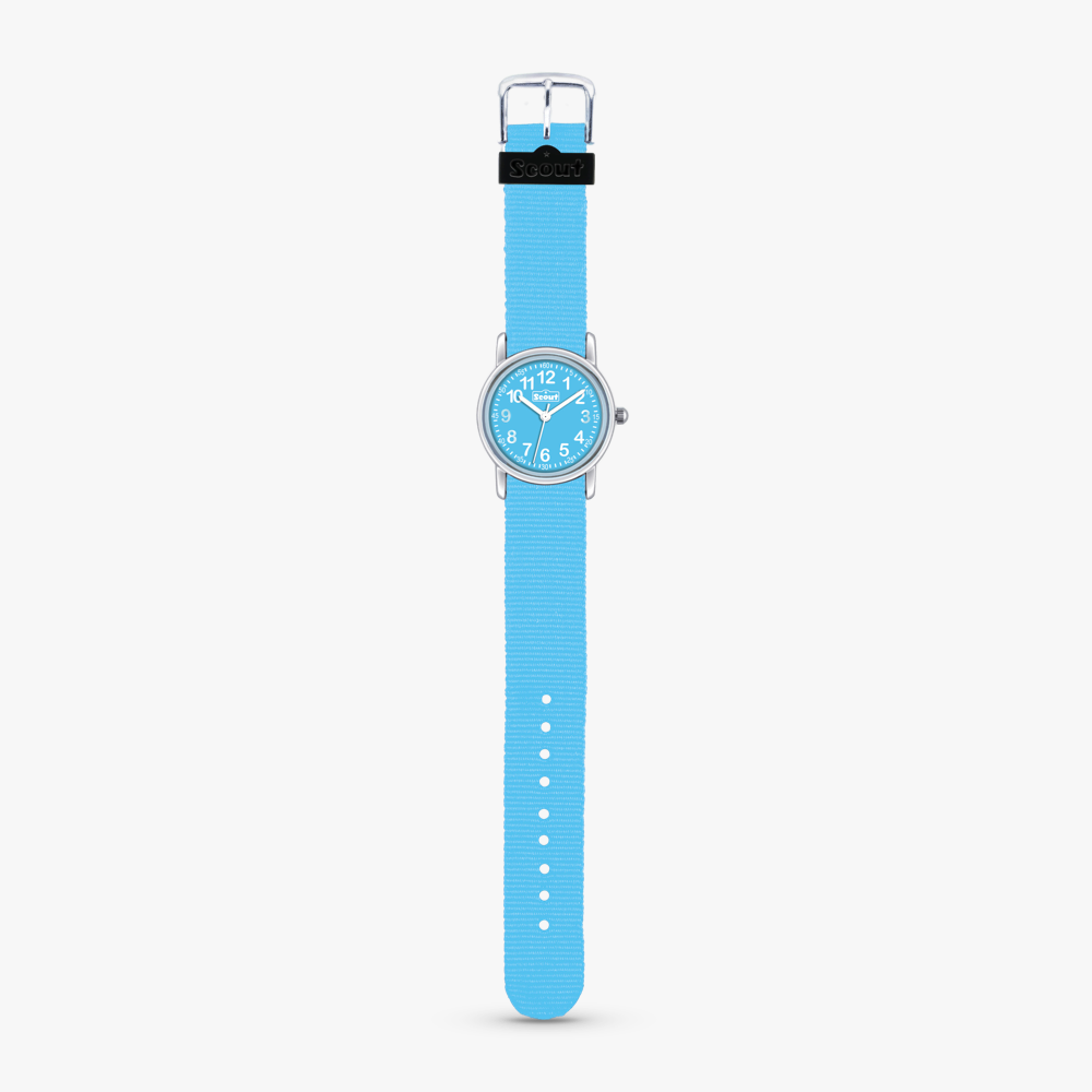 280304015 Kinderuhr blau mit Nato-Armband