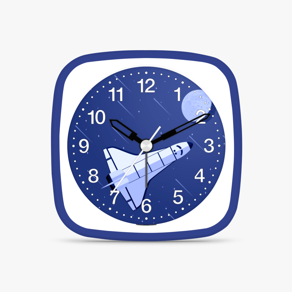 04-27135-08 Children's alarm clock with space motif