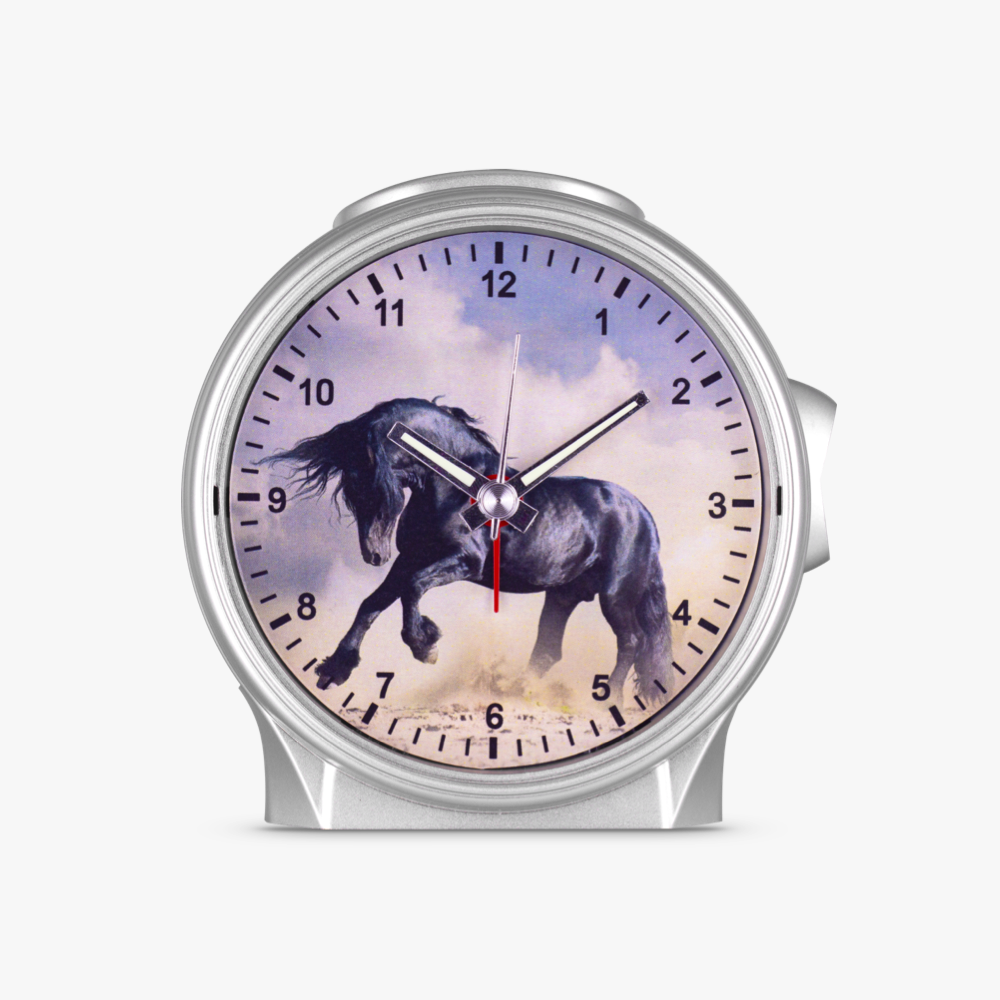 04-29625-07 Children's alarm clock with horse motif