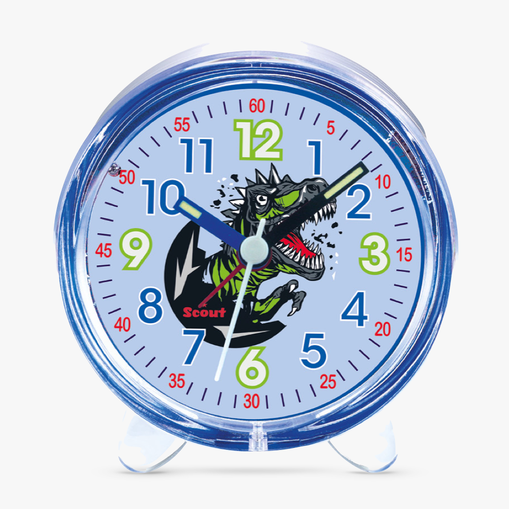 280001032 Children's alarm clock with dinosaur motif