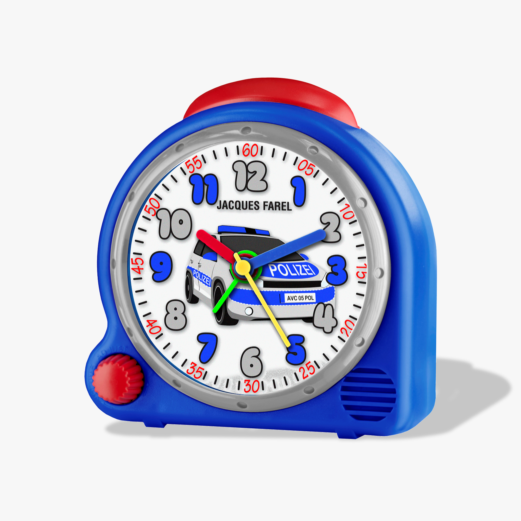 AVC05 Kinderwecker mit Polizei Motiv und LED-Beleuchtung
